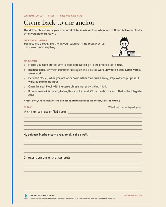 The Reset card